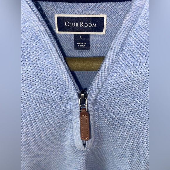 Mens Club Room Light Blue Sweater - Picture 3 of 3